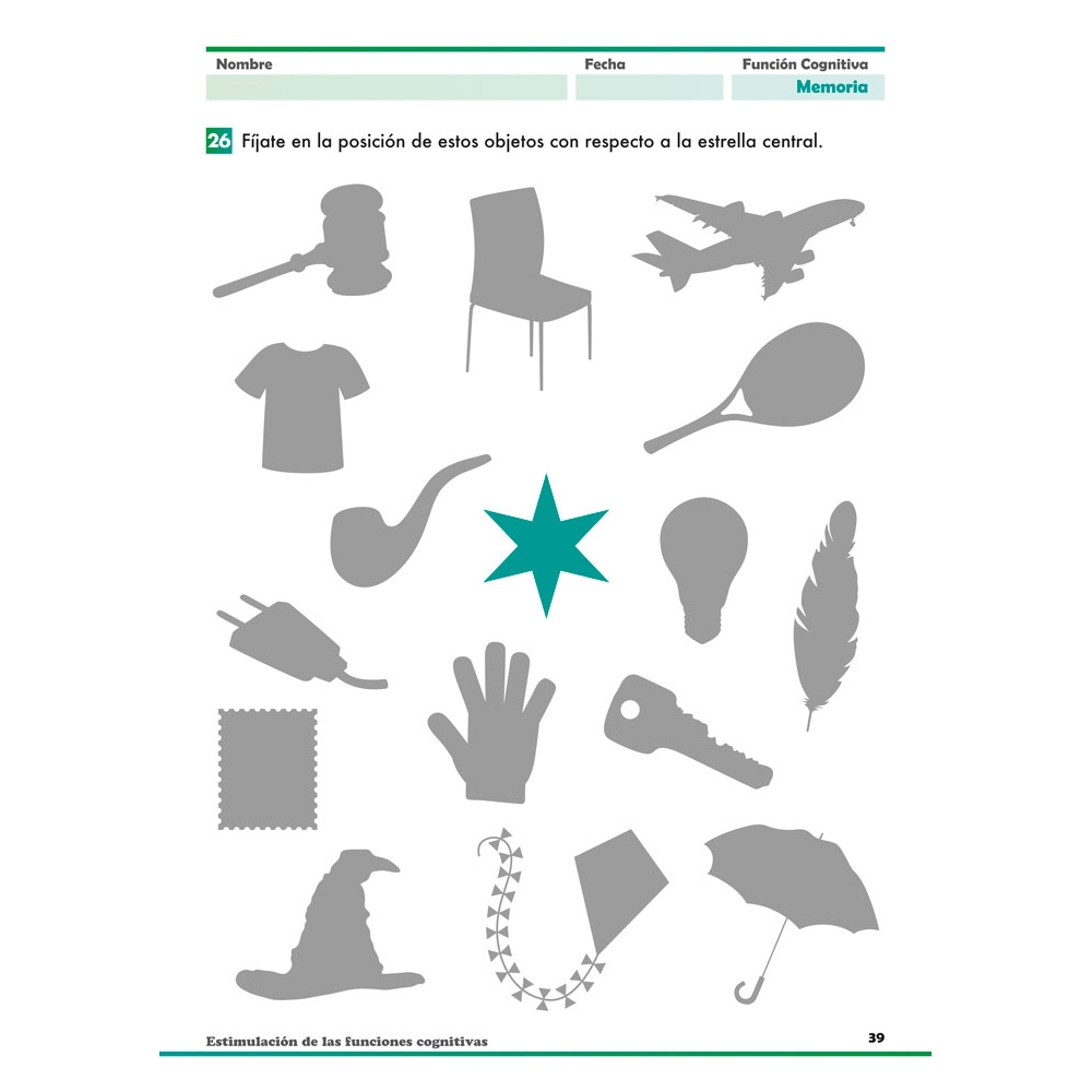 Estimulación de las funciones cognitivas. Nivel adultos. Cuaderno 5: Memoria