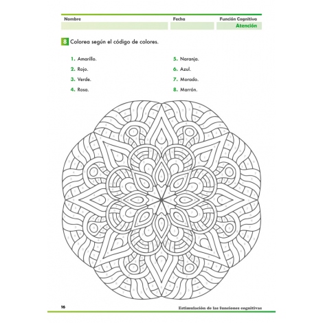 Estimulación de las funciones cognitivas. Nivel adultos. Cuaderno 4: Atención