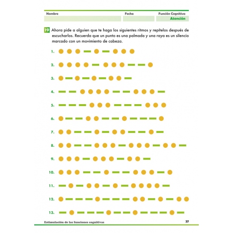 Estimulación de las funciones cognitivas. Nivel adultos. Cuaderno 4: Atención