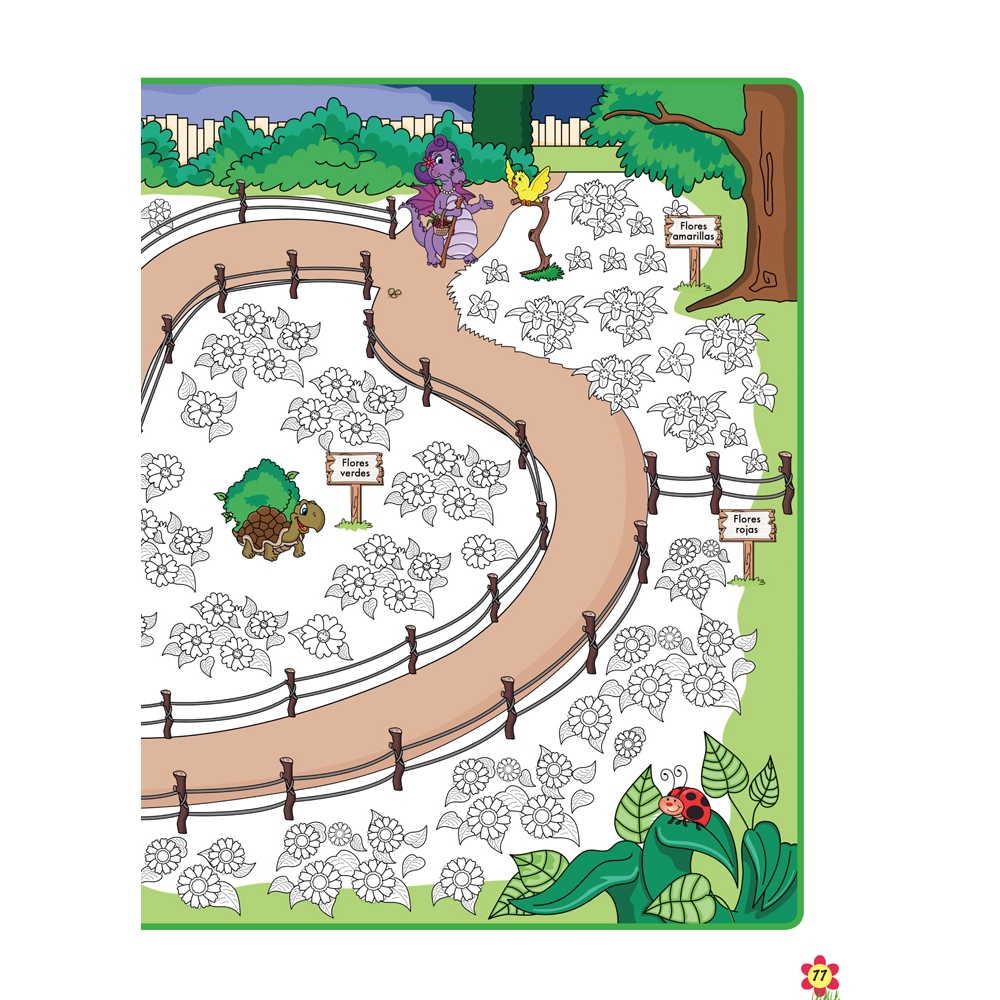 Mueve tu mente. Cuaderno 1: Las flores de la dragona Carandona