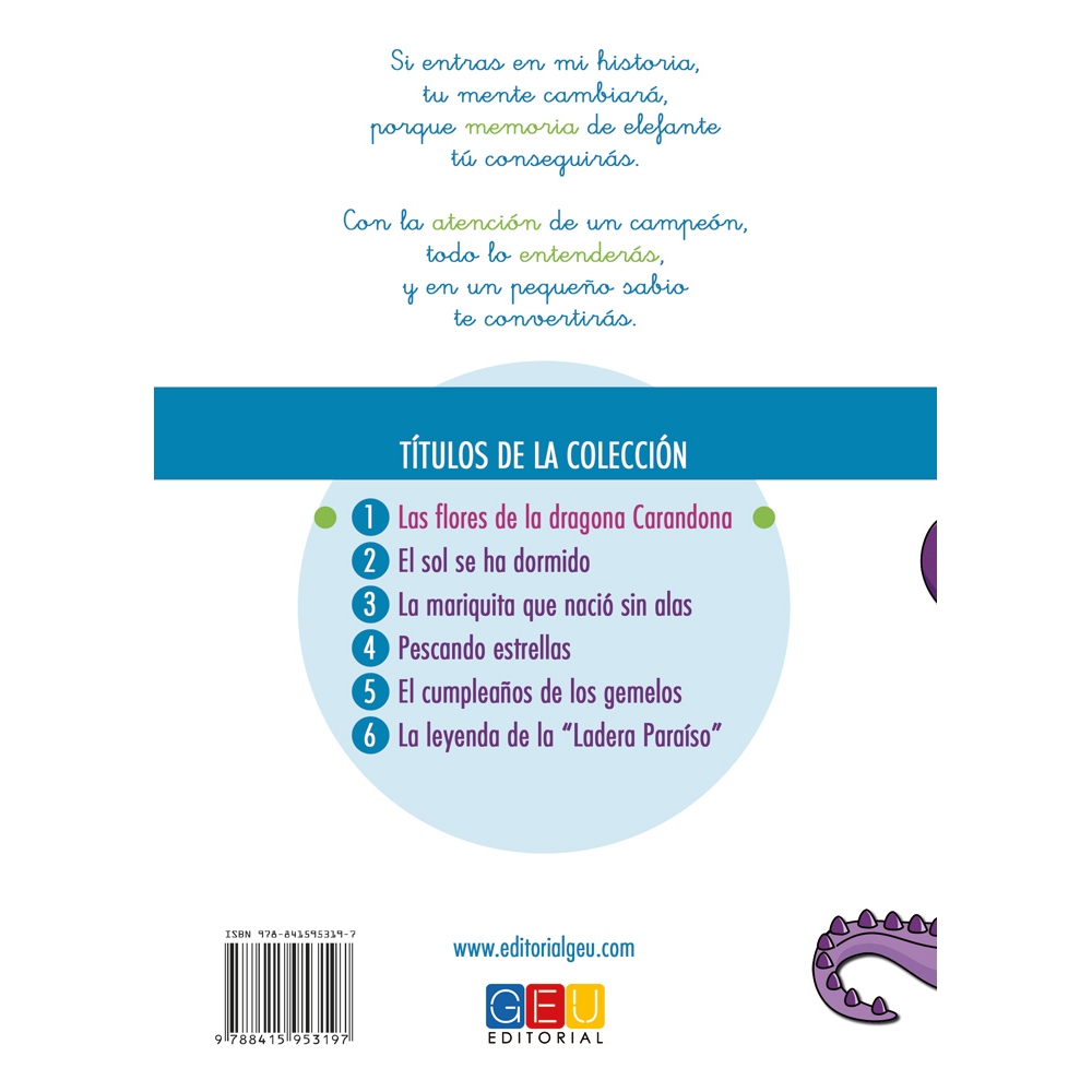 Mueve tu mente. Cuaderno 1: Las flores de la dragona Carandona