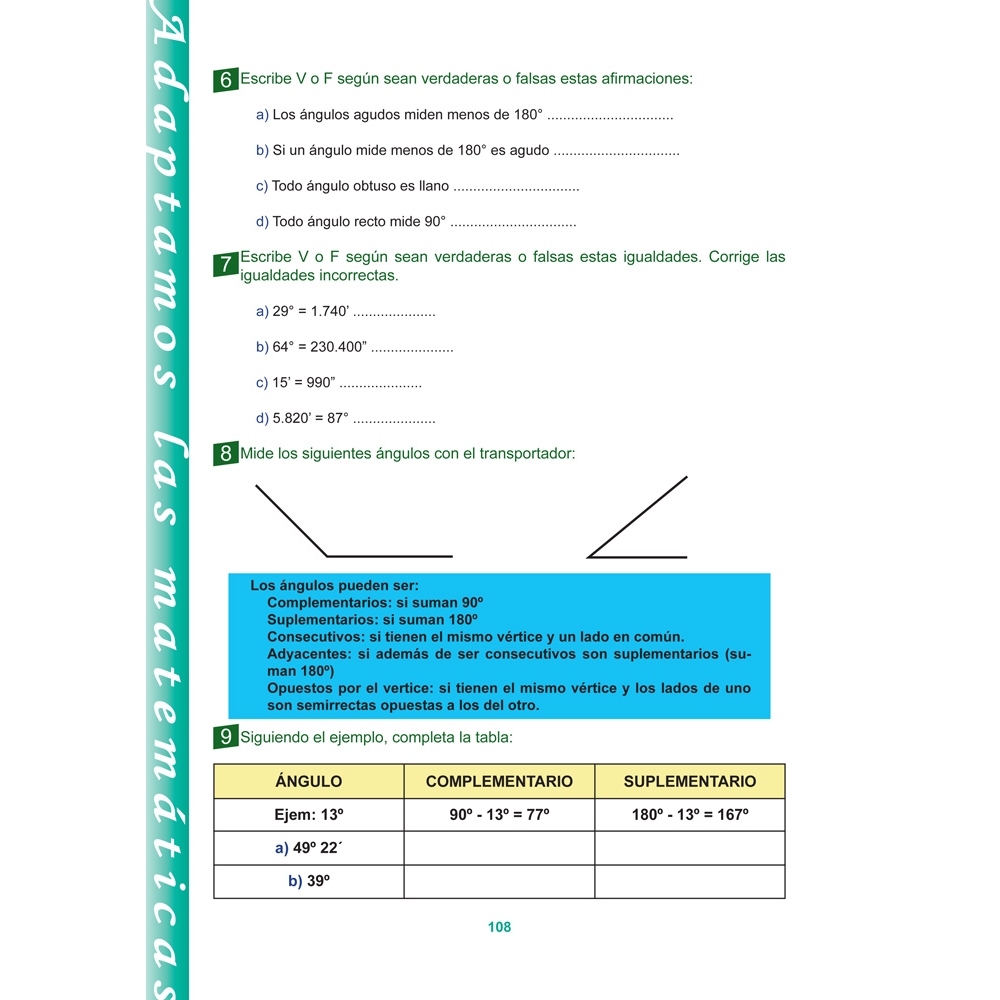 Matemáticas 1-2. Educación Secundaria. Adaptación curricular. Libro del alumno