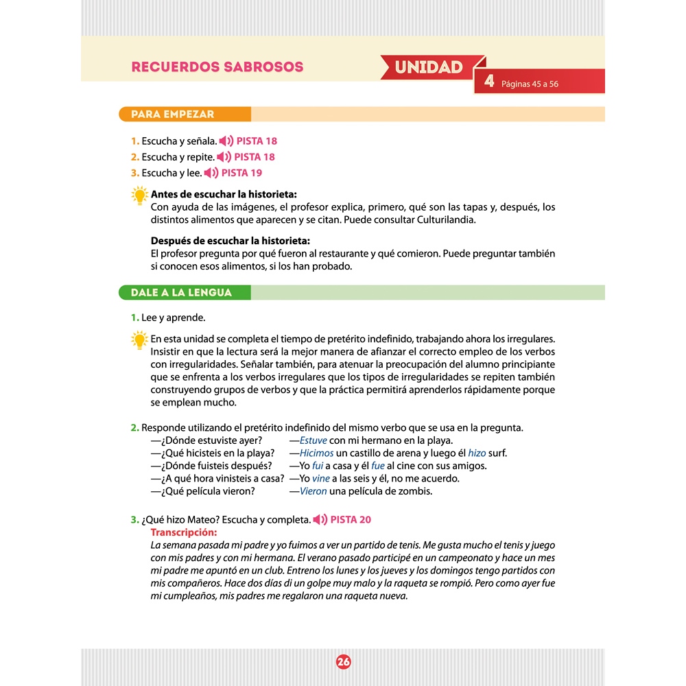 Español entre amigos. Guía del profesor. Curso 3 · Nivel A2