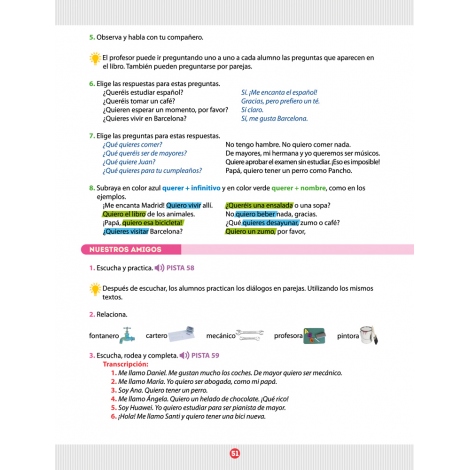 Español entre amigos. Guía del profesor. Curso 1 · Nivel A1