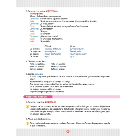 Español entre amigos. Guía del profesor. Curso 2 · Nivel A1