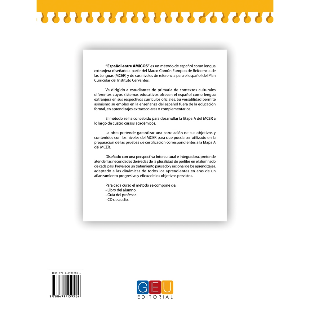 Español entre amigos. Guía del profesor. Curso 2 · Nivel A1