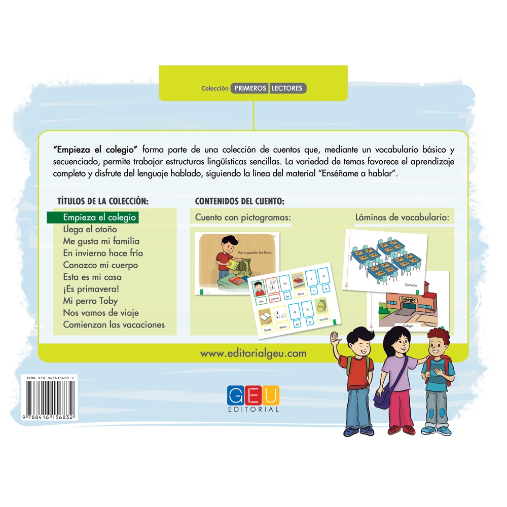 Empieza el colegio · Cuento de estructuración lingüística