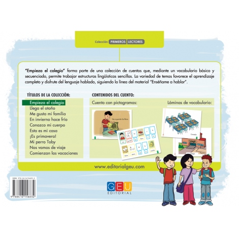 Empieza el colegio · Cuento de estructuración lingüística