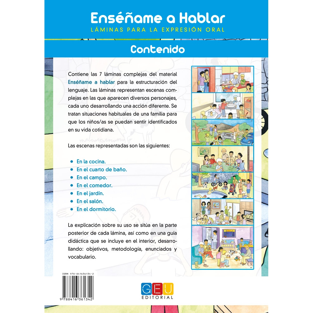 Láminas para expresión oral y estructuración de frases · Enséñame a hablar
