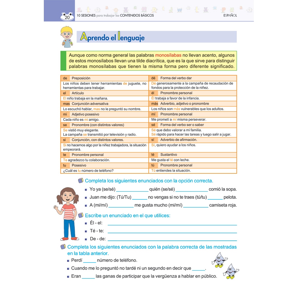 10 sesiones para trabajar los contenidos básicos 6