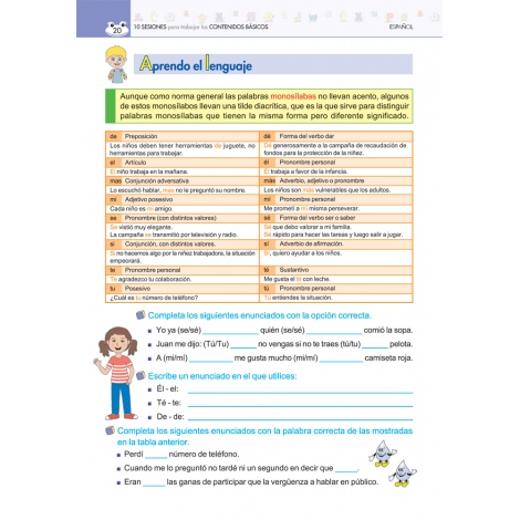 10 sesiones para trabajar los contenidos básicos 6