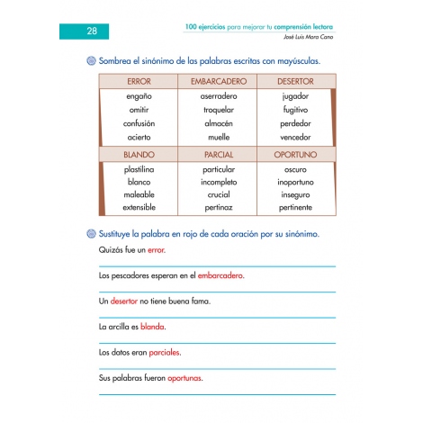 100 ejercicios para mejorar tu comprensión lectora