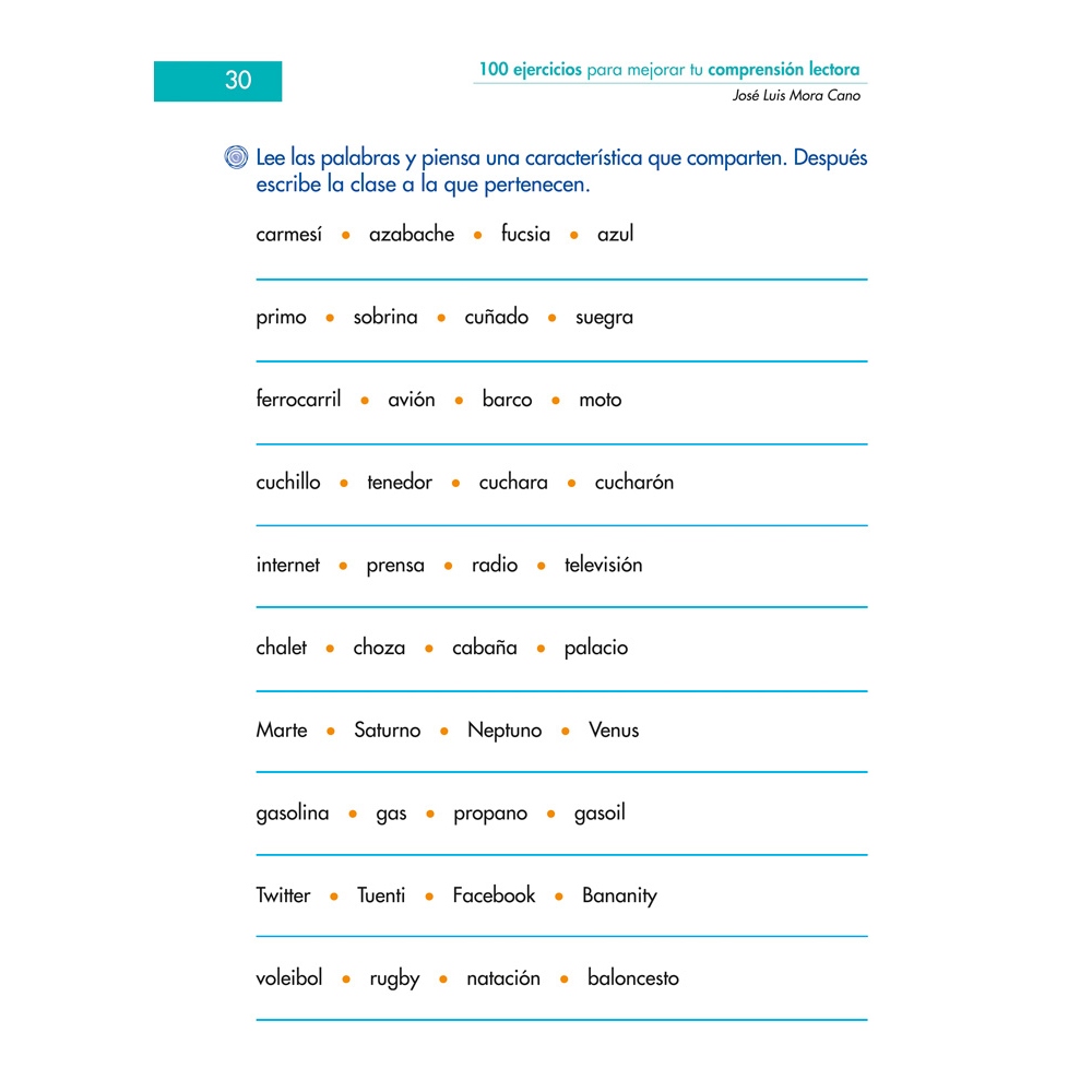 100 ejercicios para mejorar tu comprensión lectora