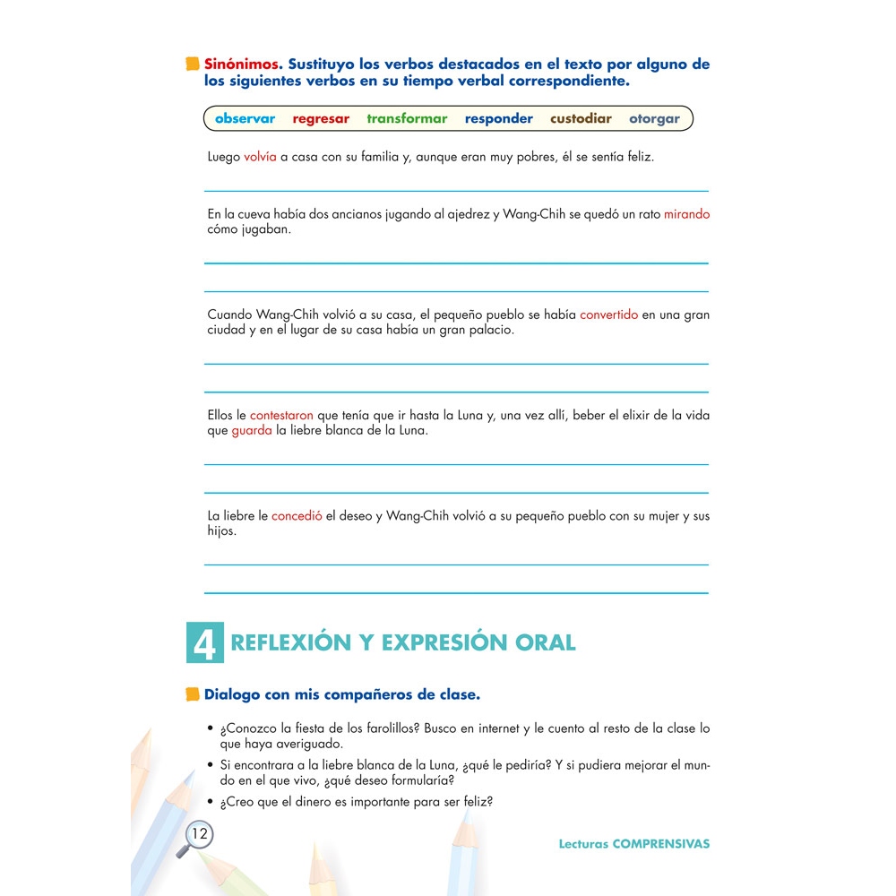 Lecturas comprensivas 1.1 · Educación Secundaria