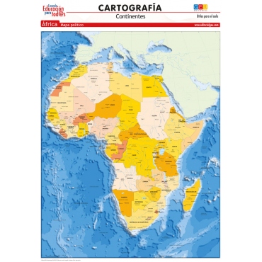 Mapa de África. Político
