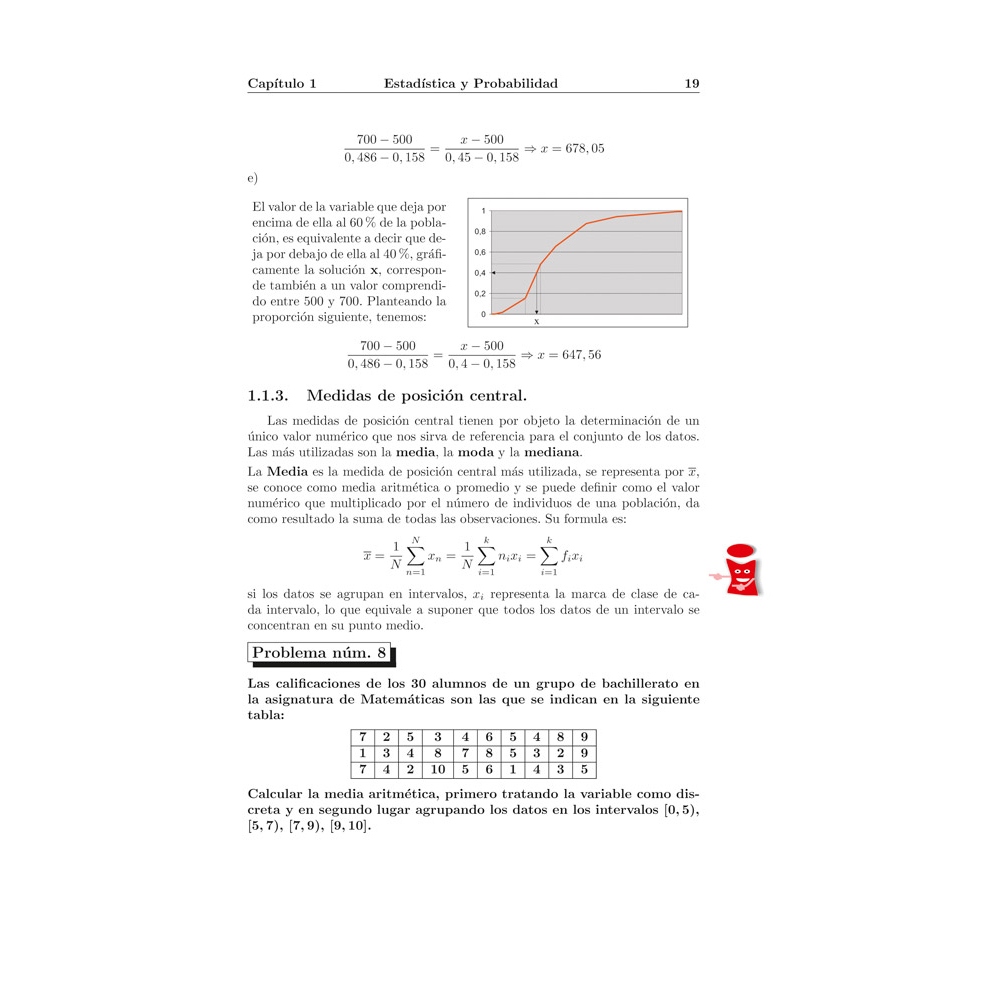 Compendio de problemas de matemáticas IV. Estadística, probabilidad y aritmética mercantil · Bachillerato