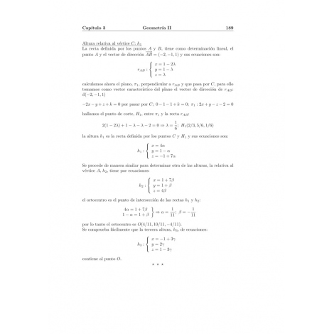 Compendio de problemas de matemáticas VI. Álgebra II y geometría II · Bachillerato