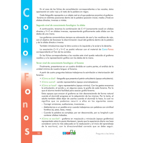 Cono-fonos 2: Pregunto a las letras
