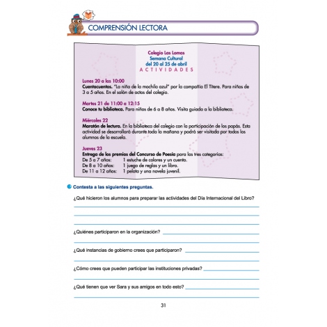 Lecturas comprensivas 18