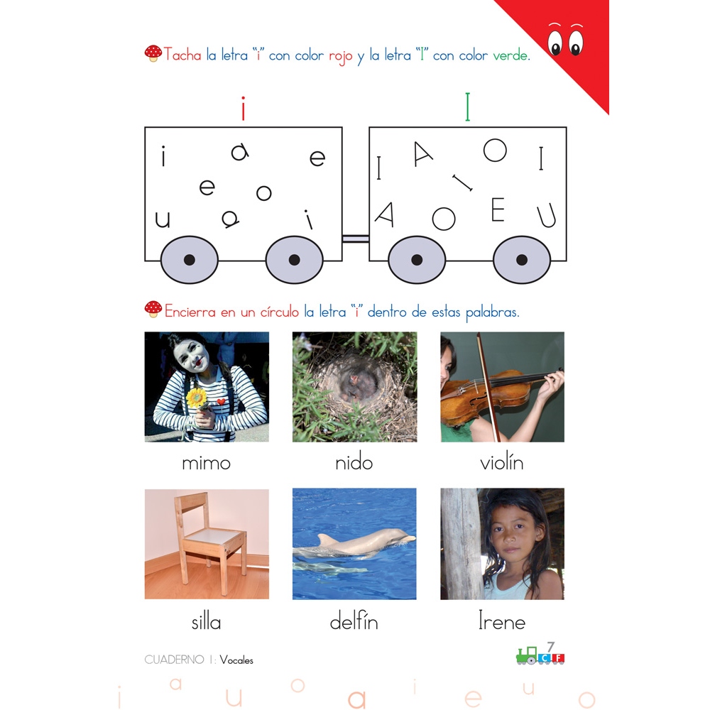 Cono-fonos 3: ¡Sé leer y escribir! Cuaderno 1: Vocales