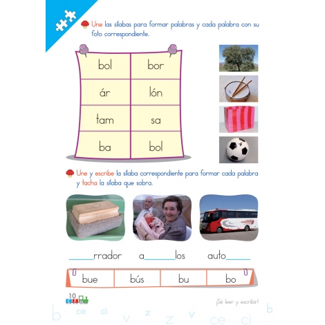 Cono-fonos 3: ¡Sé leer y escribir! Cuaderno 4: Consonantes b, v, z, ce-ci