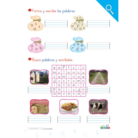 Cono-fonos 3: ¡Sé leer y escribir! Cuaderno 5: Consonantes r, c, q, k