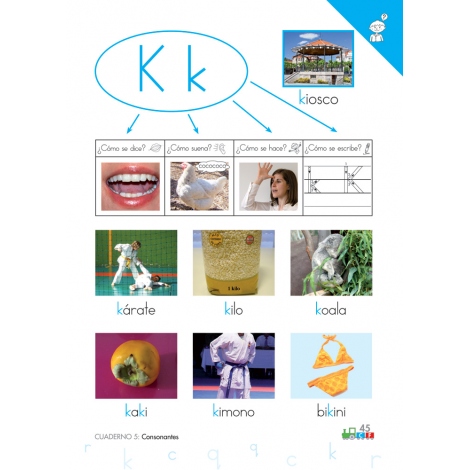 Cono-fonos 3: ¡Sé leer y escribir! Cuaderno 5: Consonantes r, c, q, k