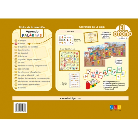 Aprendo palabras. Unidad 2: El otoño