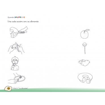 Aprendo palabras. Unidad 4: Los alimentos 2