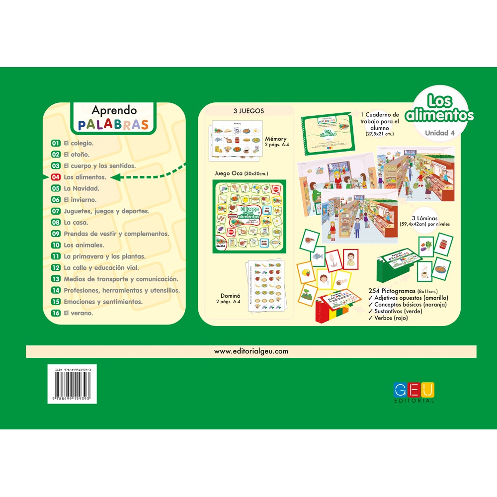 Aprendo palabras. Unidad 4: Los alimentos