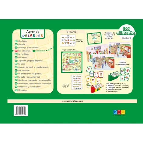 Aprendo palabras. Unidad 4: Los alimentos