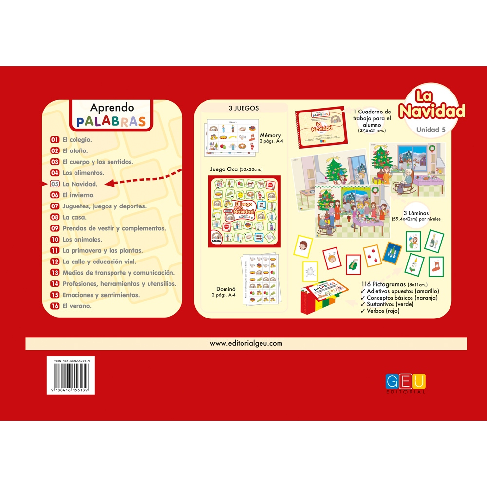 Aprendo palabras. Unidad 5: La Navidad