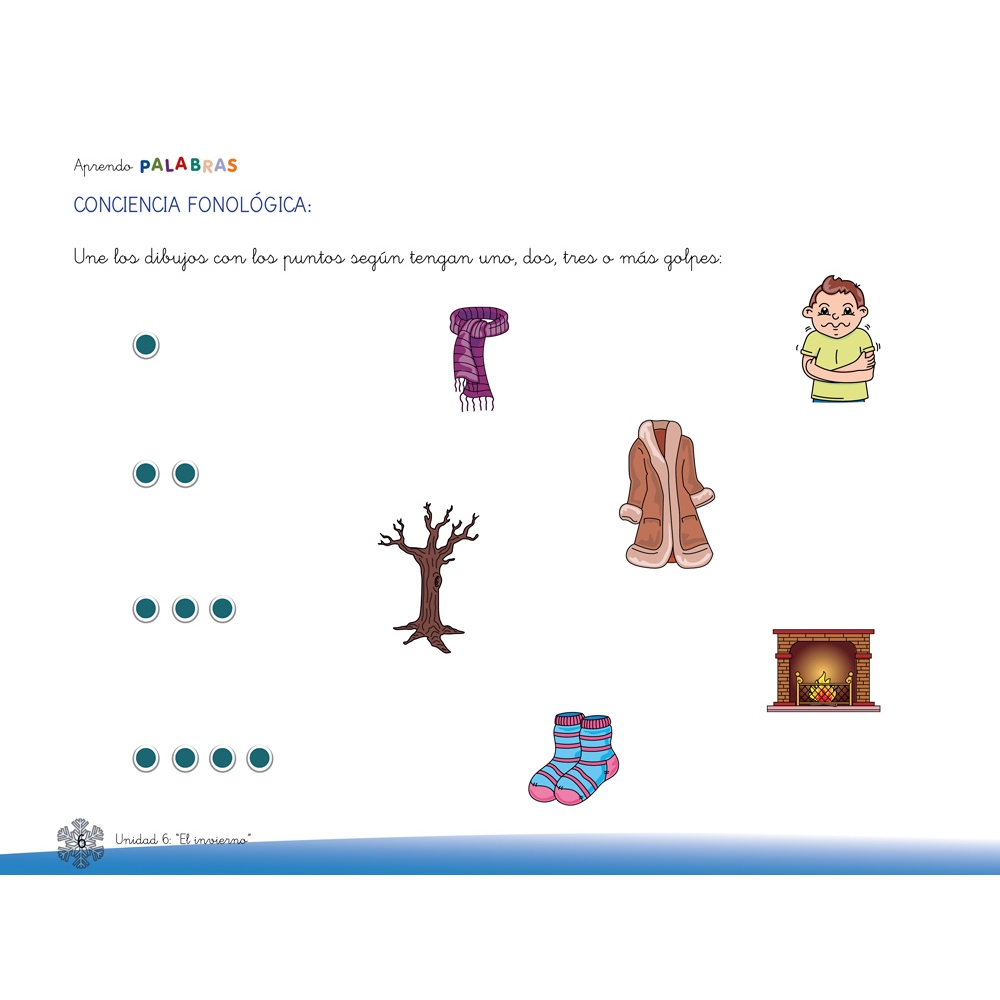 Aprendo palabras. Unidad 6: El invierno