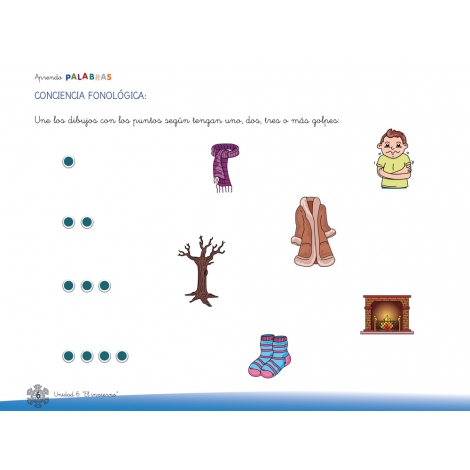 Aprendo palabras. Unidad 6: El invierno