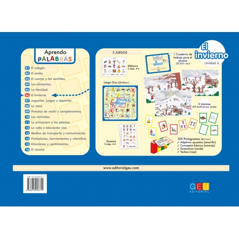 Aprendo palabras. Unidad 6: El invierno