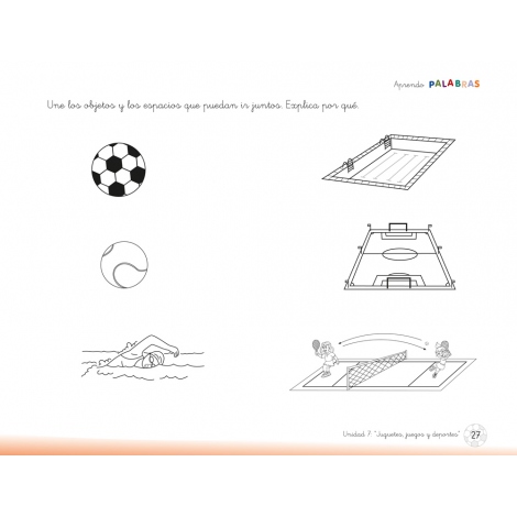Aprendo palabras. Unidad 7: Juguetes, juegos y deportes