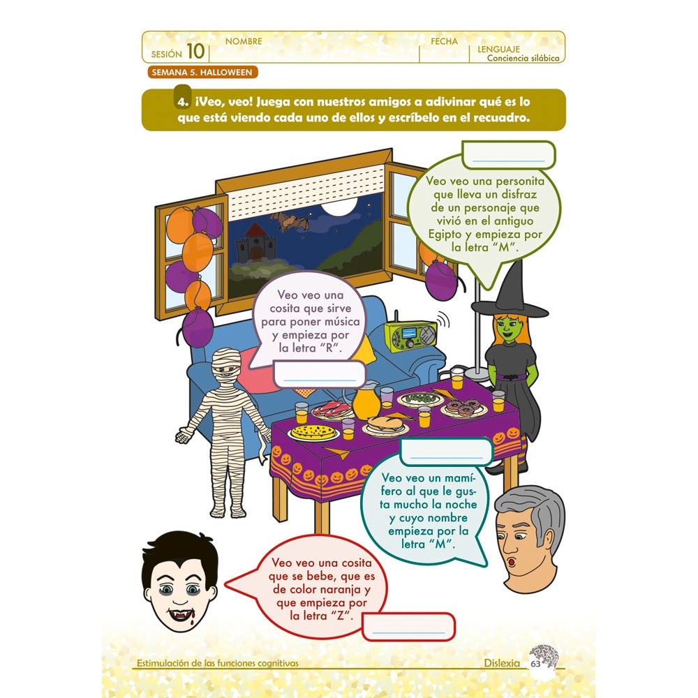 Dislexia. Cuaderno 1 · Niños