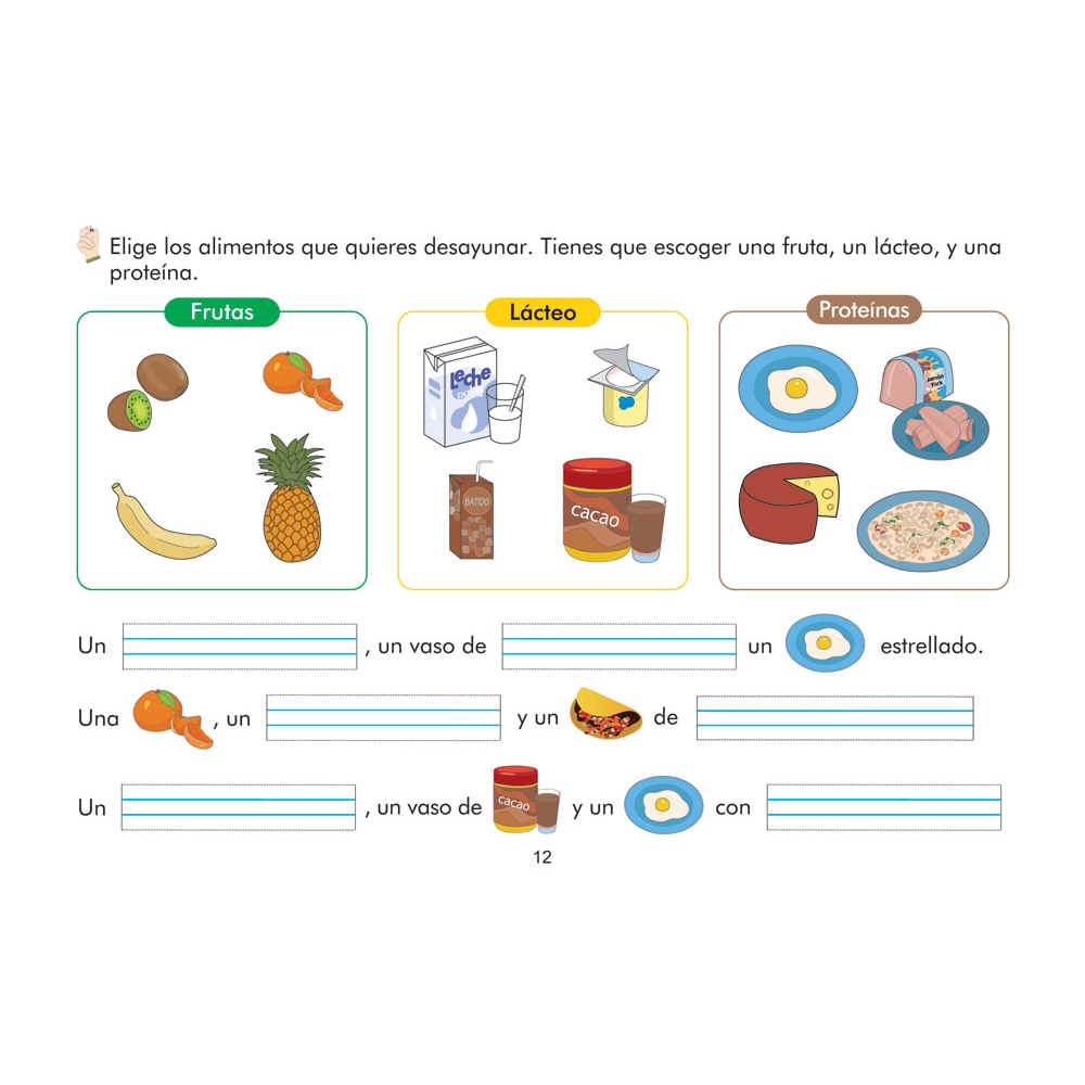 Cuaderno de vocabulario visual: Alimentos