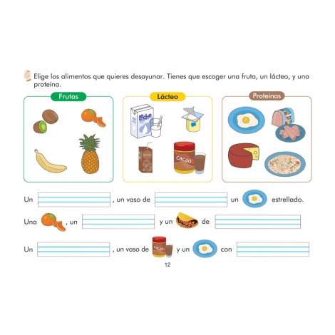 Cuaderno de vocabulario visual: Alimentos