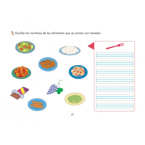 Cuaderno de vocabulario visual: Alimentos