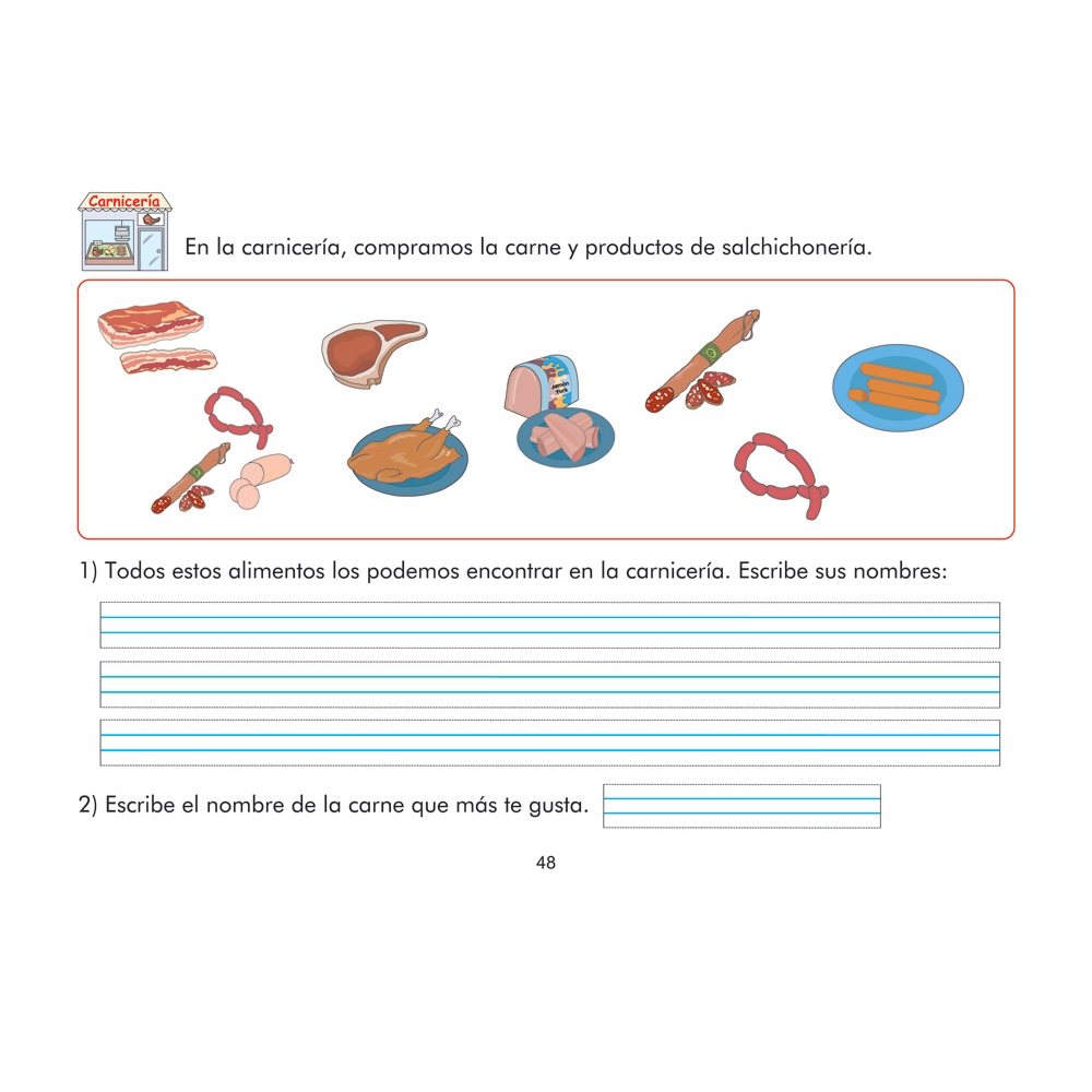 Cuaderno de vocabulario visual: Alimentos
