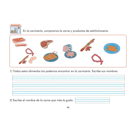 Cuaderno de vocabulario visual: Alimentos