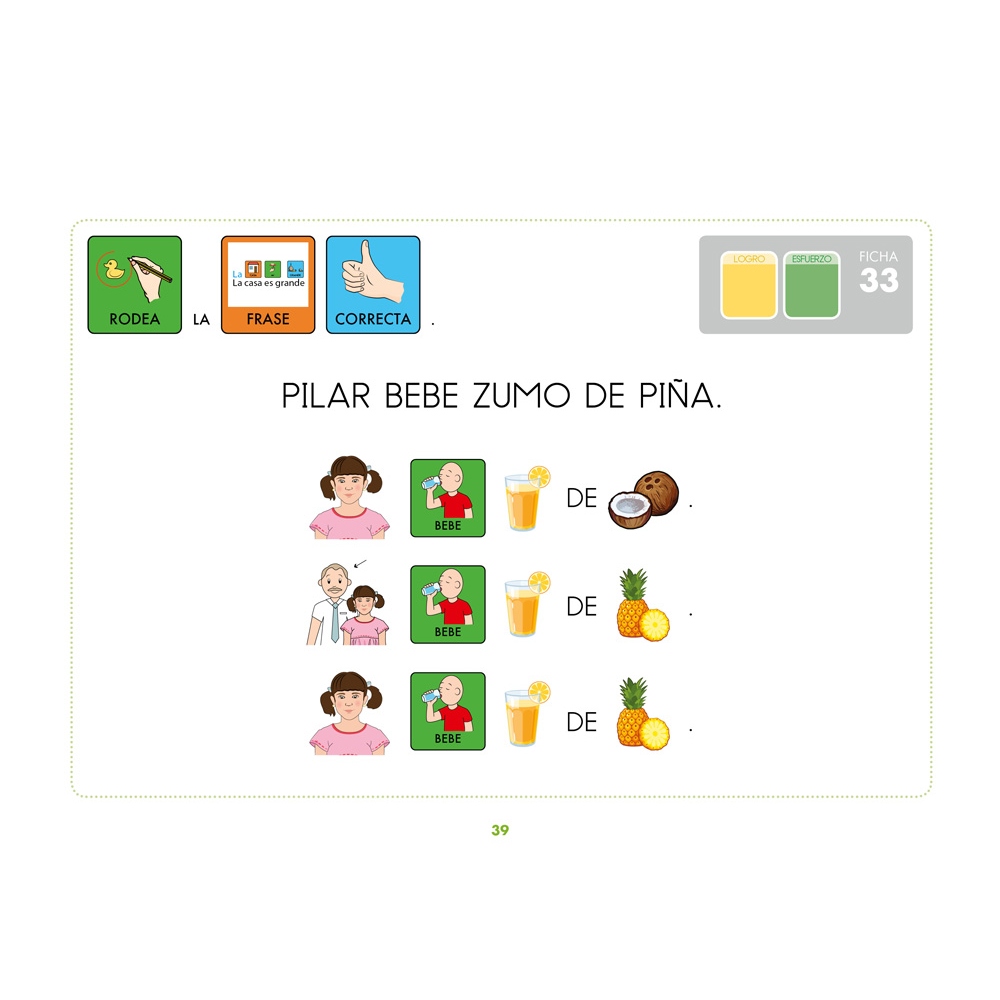 Método de lectoescritura visual 4: Los alimentos 2