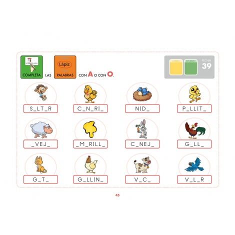 Método de lectoescritura visual 5: Los animales 1