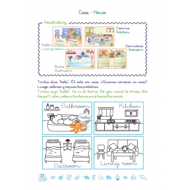 Aprende inglés con el pulpo Tintas y su nueva amiga Floki 2