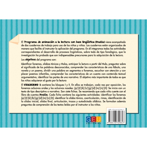 ProLín: Cuaderno de trabajo 1