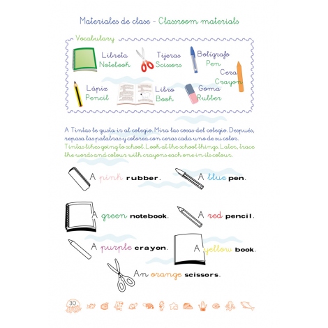 Aprende inglés con el pulpo Tintas
