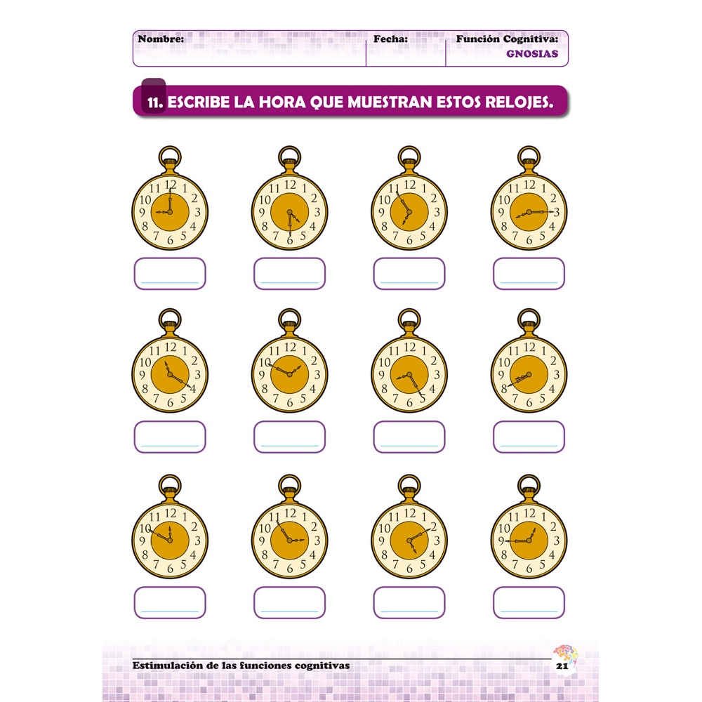 Estimulación de las funciones cognitivas. Nivel 1. Cuaderno 3: Gnosias