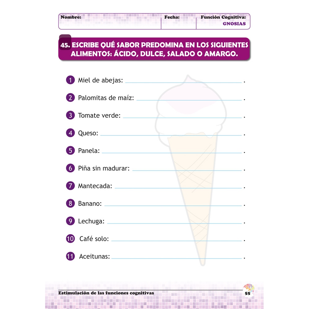 Estimulación de las funciones cognitivas. Nivel 1. Cuaderno 3: Gnosias