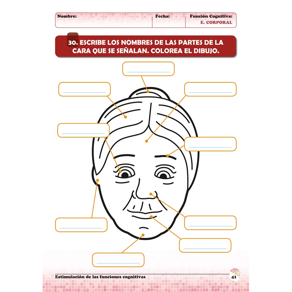 Estimulación de las funciones cognitivas. Nivel 1. Cuaderno 6: Esquema corporal